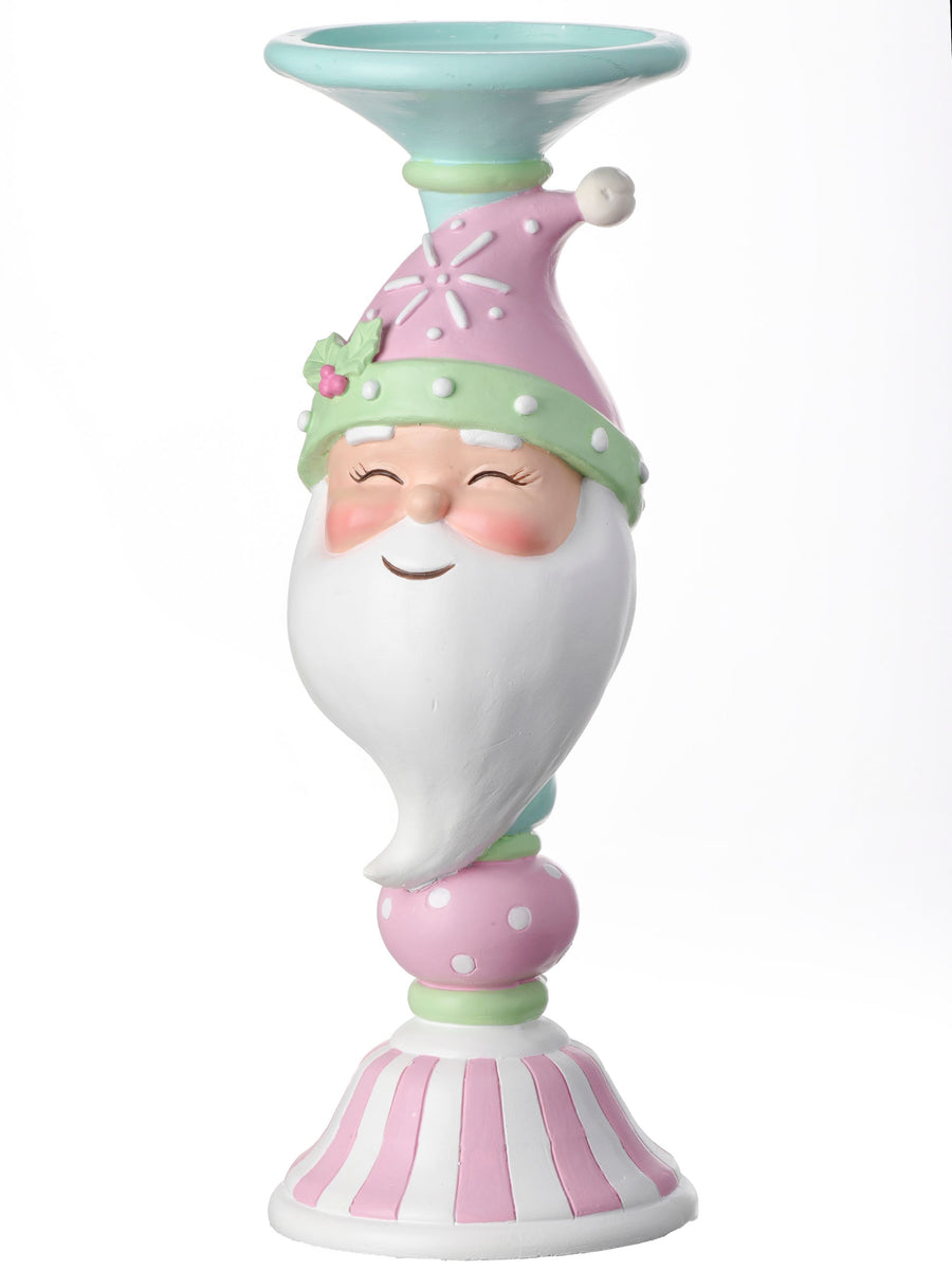 PASTEL CANDY SANTA CANDLE STAND