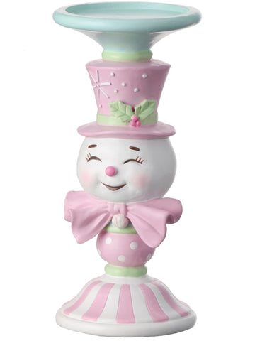 CANDY SNOWMAN CANDLE STAND